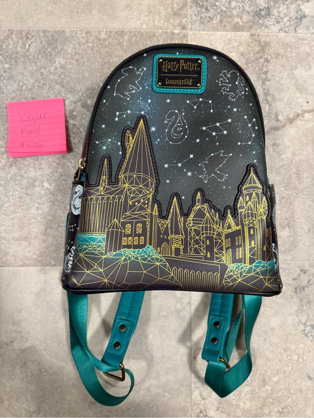 Loungefly Harry Potter Hogwarts glow in the dark castle